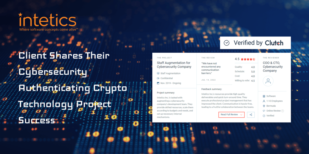 Client-Shares-Their-Cybersecurity-Authenticating-Crypto-Technology-Project-Success_img-1