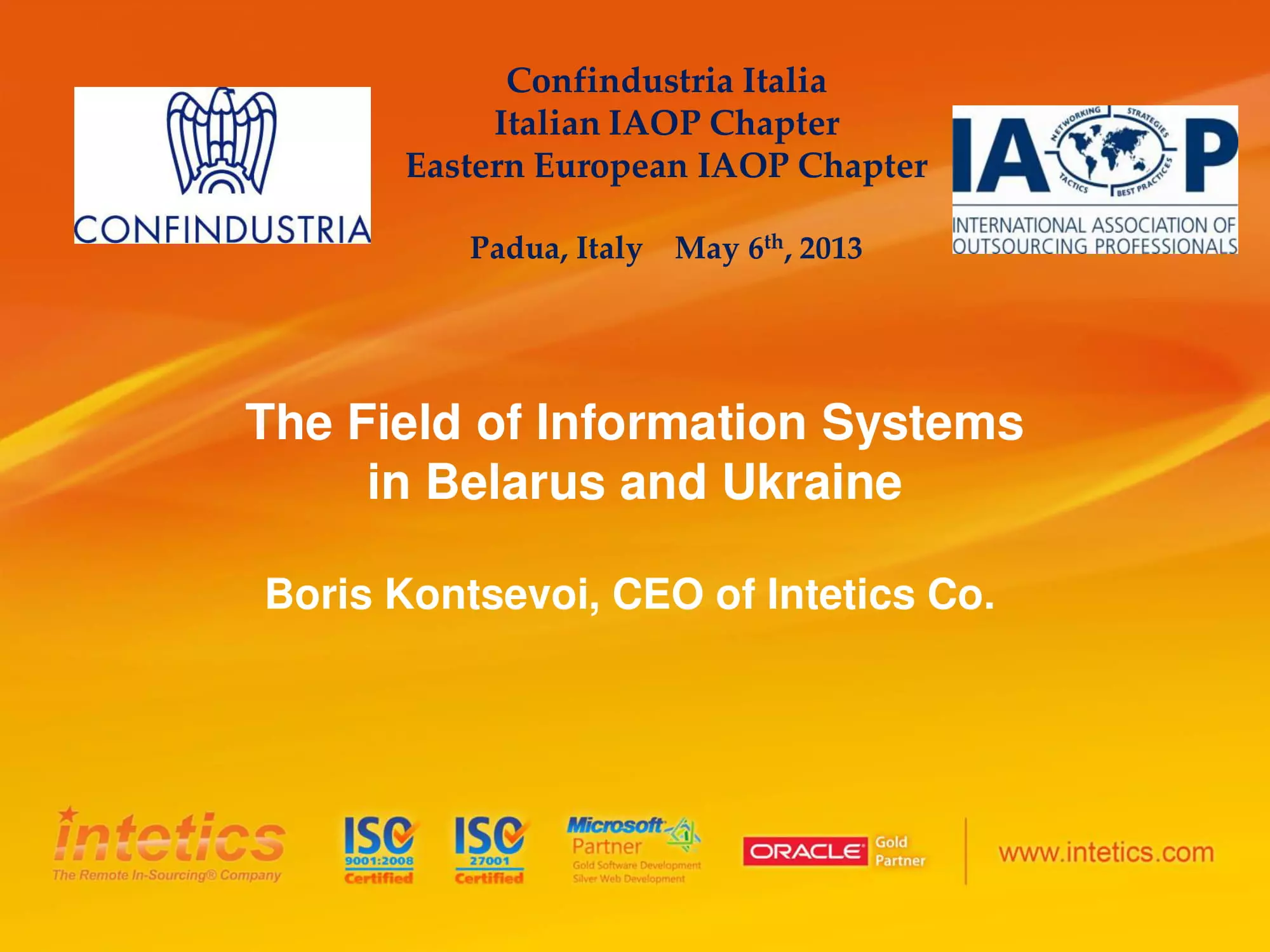 The Field of Information Systems in Belarus and Ukraine White Papers and eBooks, 11 The Field of Information Systems in Belarus and Ukraine White Papers and eBooks, 11 - intetics.com