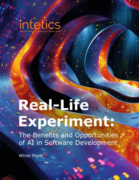 Real-Life Experiment: The Benefits and Opportunities of AI in Software Development White Papers and eBooks, 14 Real-Life Experiment: The Benefits and Opportunities of AI in Software Development White Papers and eBooks, 14 - intetics.com