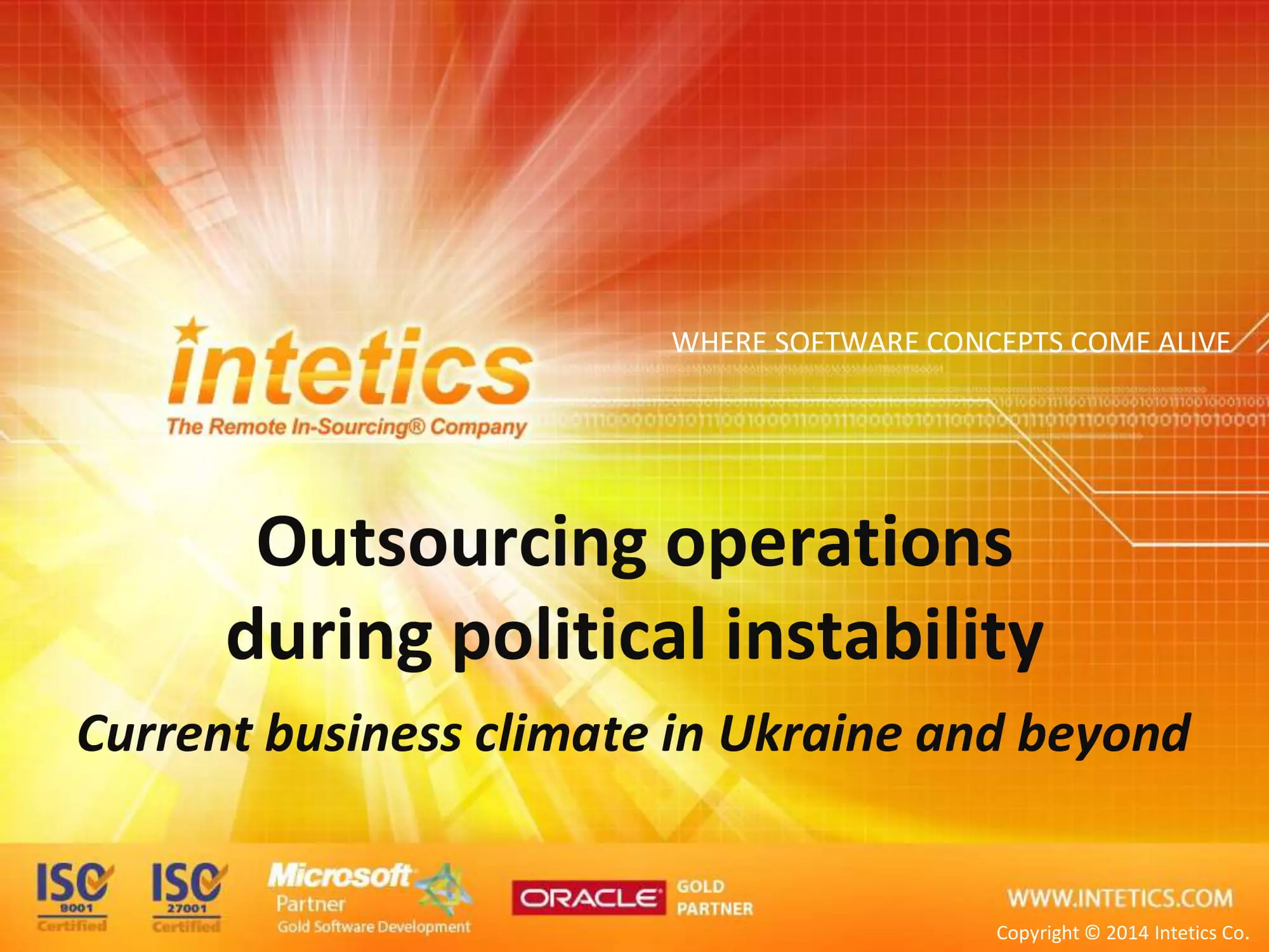 Outsourcing Operations During Political Instability: Current Business Climate in Ukraine and Beyond White Papers and eBooks, 11 Outsourcing Operations During Political Instability: Current Business Climate in Ukraine and Beyond White Papers and eBooks, 11 - intetics.com
